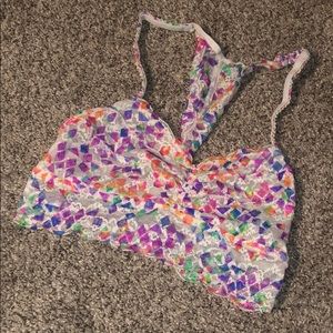 PINK Rainbow Bralette